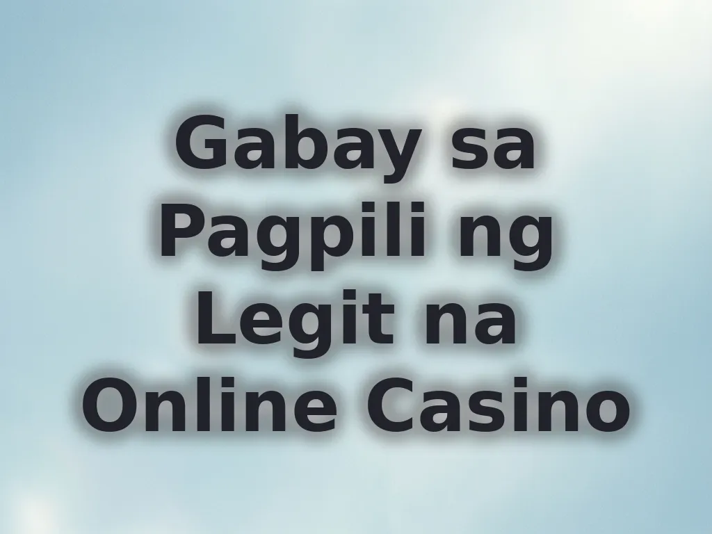 Gabay sa pagpili ng casino